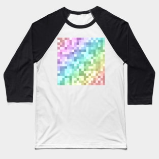 Rainbow Pixel pattern Baseball T-Shirt
